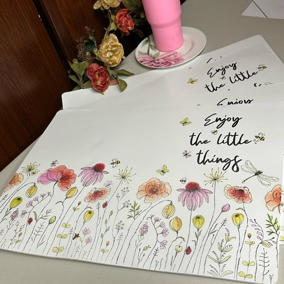 Herb Wild Flower prints placemats 4pcs - Picture 8 of 9
